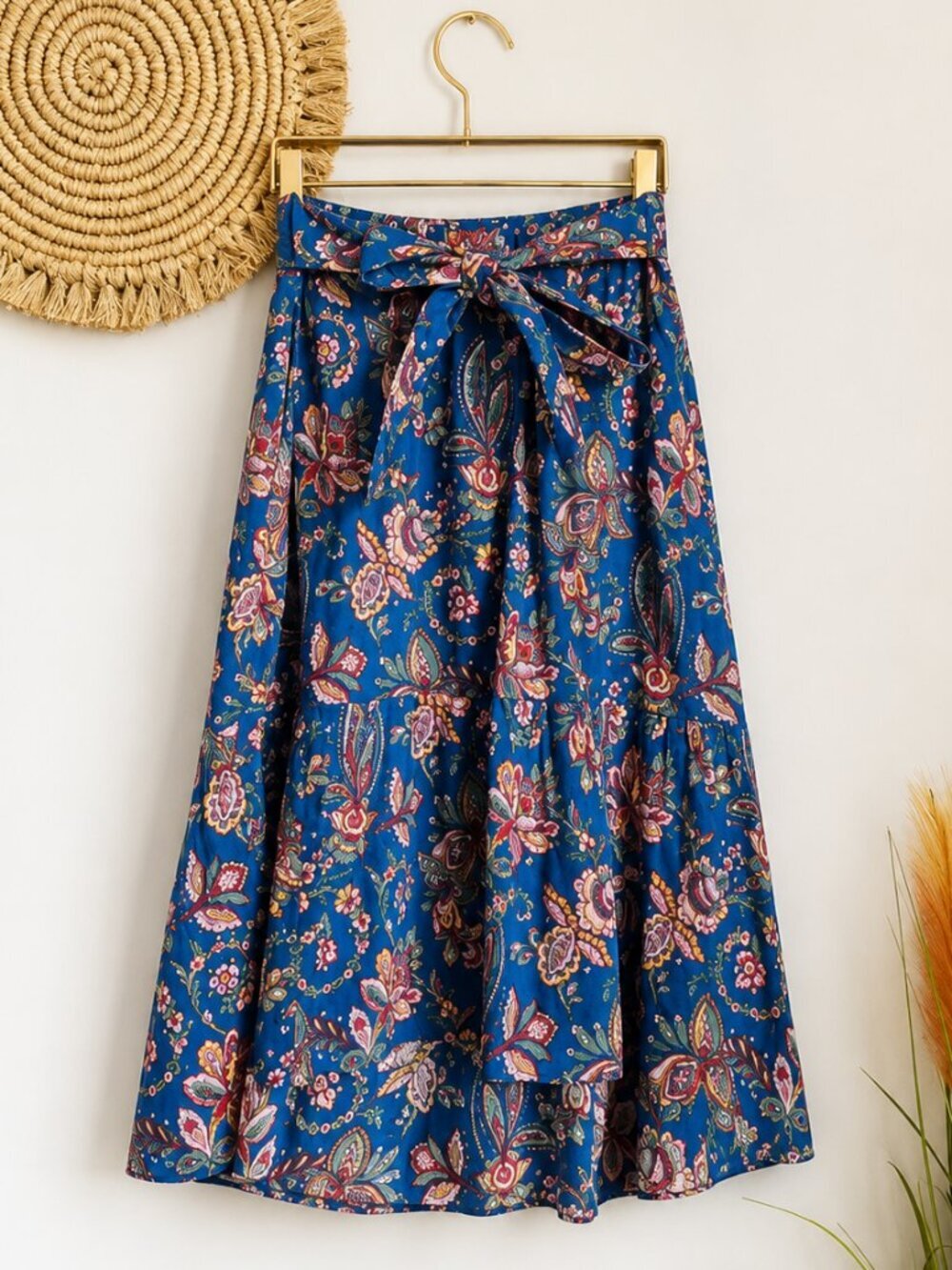 J. Crew Liberty London Flora Belle Floral Tiered Ruffle Top Midi Skirt Set Sz 0 View 6